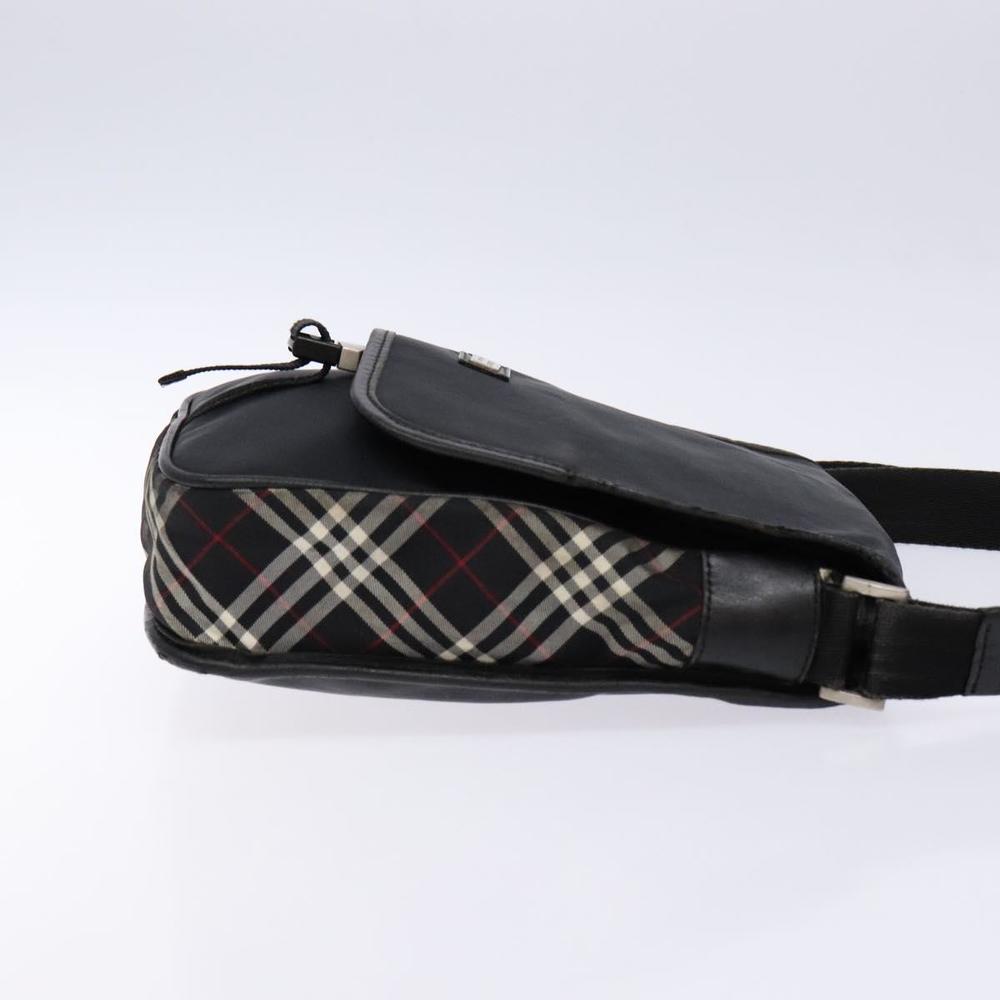 BURBERRY Black Label Shoulder Bag Nylon Black Silver Auth bs28327 - Picture 3 of 16